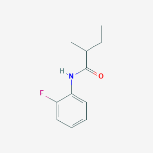 molecular formula C11H14FNO B7560922 N-(2-fluorophenyl)-2-methylbutanamide 