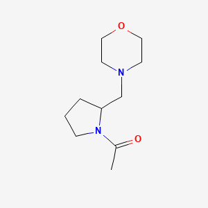 molecular formula C11H20N2O2 B7560947 1-[2-(Morpholin-4-ylmethyl)pyrrolidin-1-yl]ethanone 