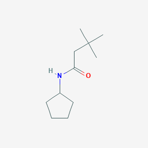 molecular formula C11H21NO B7560962 N-cyclopentyl-3,3-dimethylbutanamide 