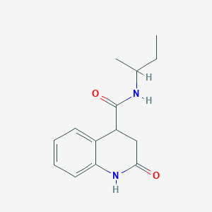 molecular formula C14H18N2O2 B7560968 N-butan-2-yl-2-oxo-3,4-dihydro-1H-quinoline-4-carboxamide 