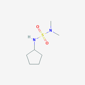 molecular formula C7H16N2O2S B7560974 (Dimethylsulfamoylamino)cyclopentane 