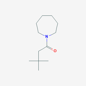 molecular formula C12H23NO B7560992 1-(Azepan-1-yl)-3,3-dimethylbutan-1-one 