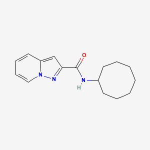 molecular formula C16H21N3O B7561018 N-cyclooctylpyrazolo[1,5-a]pyridine-2-carboxamide 