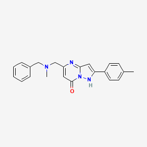 molecular formula C22H22N4O B7561030 4-(4-tert-butyl-1,3-thiazol-2-yl)-N-(3-methylbenzyl)thiophene-2-sulfonamide 