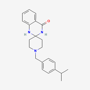 molecular formula C22H27N3O B7561039 1-(4-isopropylbenzyl)-1'{H}-spiro[piperidine-4,2'-quinazolin]-4'(3'{H})-one 