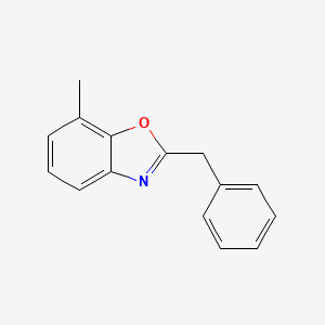 molecular formula C15H13NO B7561041 2-Benzyl-7-methyl-1,3-benzoxazole 