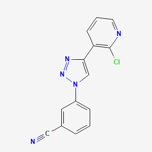 3-[4-(2-Chloropyridin-3-yl)triazol-1-yl]benzonitrile