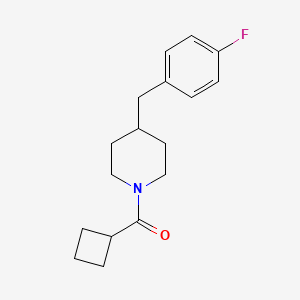 molecular formula C17H22FNO B7561074 Cyclobutyl-[4-[(4-fluorophenyl)methyl]piperidin-1-yl]methanone 
