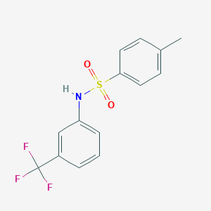 molecular formula C14H12F3NO2S B075611 4-甲基-N-[3-(三氟甲基)苯基]苯磺酰胺 CAS No. 1584-58-3