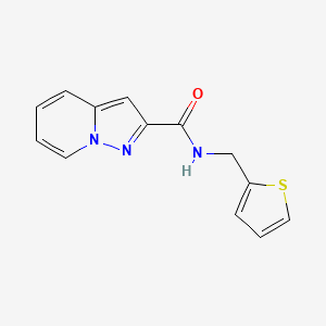 molecular formula C13H11N3OS B7561124 N-(2-thienylmethyl)pyrazolo[1,5-a]pyridine-2-carboxamide 