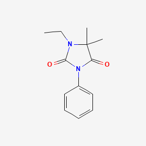 molecular formula C13H16N2O2 B7561314 1-Ethyl-5,5-dimethyl-3-phenylimidazolidine-2,4-dione 