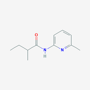 molecular formula C11H16N2O B7561378 2-methyl-N-(6-methylpyridin-2-yl)butanamide 