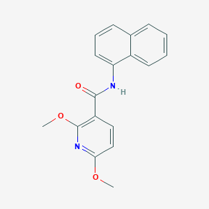 molecular formula C18H16N2O3 B7561456 2,6-dimethoxy-N-1-naphthylnicotinamide 