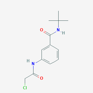 molecular formula C13H17ClN2O2 B7561652 N-tert-butyl-3-[(2-chloroacetyl)amino]benzamide 