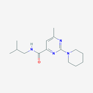 6-methyl-N-(2-methylpropyl)-2-(piperidin-1-yl)pyrimidine-4-carboxamide
