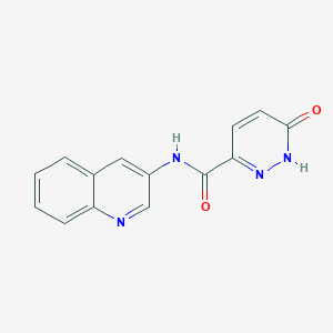 6-oxo-N-quinolin-3-yl-1H-pyridazine-3-carboxamide