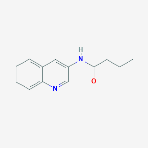 molecular formula C13H14N2O B7561831 N-quinolin-3-ylbutanamide 