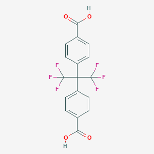 molecular formula C17H10F6O4 B075619 2,2-Bis(4-carboxyphenyl)hexafluoropropane CAS No. 1171-47-7