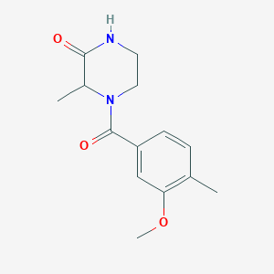 4-(3-Methoxy-4-methylbenzoyl)-3-methylpiperazin-2-one
