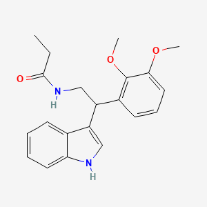 N-[2-(2,3-dimethoxyphenyl)-2-(1H-indol-3-yl)ethyl]propanamide