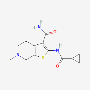 2-(cyclopropanecarbonylamino)-6-methyl-5,7-dihydro-4H-thieno[2,3-c]pyridine-3-carboxamide