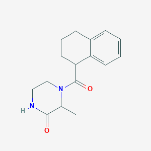 3-Methyl-4-(1,2,3,4-tetrahydronaphthalene-1-carbonyl)piperazin-2-one