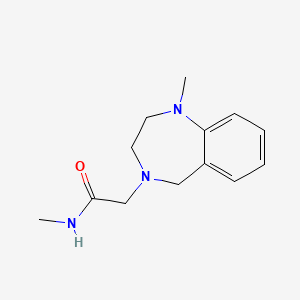 molecular formula C13H19N3O B7562103 N-methyl-2-(1-methyl-3,5-dihydro-2H-1,4-benzodiazepin-4-yl)acetamide 