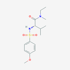 (2S)-N-ethyl-2-[(4-methoxyphenyl)sulfonylamino]-N,3-dimethylbutanamide