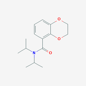 molecular formula C15H21NO3 B7562476 N,N-di(propan-2-yl)-2,3-dihydro-1,4-benzodioxine-5-carboxamide 