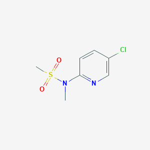 molecular formula C7H9ClN2O2S B7562634 N-(5-chloropyridin-2-yl)-N-methylmethanesulfonamide 