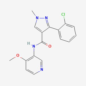 3-(2-chlorophenyl)-N-(4-methoxypyridin-3-yl)-1-methylpyrazole-4-carboxamide