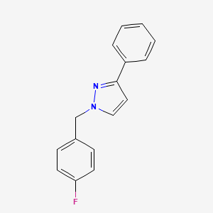 1-[(4-Fluorophenyl)methyl]-3-phenylpyrazole