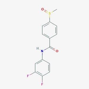 N-(3,4-difluorophenyl)-4-methylsulfinylbenzamide