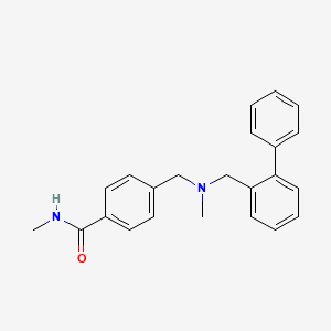 molecular formula C23H24N2O B7562762 N-methyl-4-[[methyl-[(2-phenylphenyl)methyl]amino]methyl]benzamide 