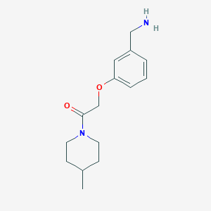 {3-[2-(4-Methylpiperidin-1-yl)-2-oxoethoxy]benzyl}amine