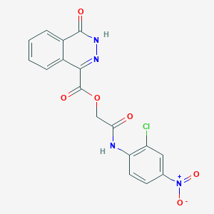 molecular formula C17H11ClN4O6 B7562776 [2-(2-chloro-4-nitroanilino)-2-oxoethyl] 4-oxo-3H-phthalazine-1-carboxylate 