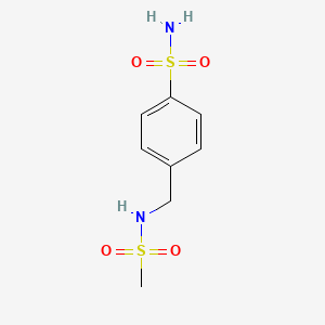molecular formula C8H12N2O4S2 B7562778 4-{[(Methylsulfonyl)amino]methyl}benzenesulfonamide 