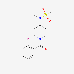 N-ethyl-N-[1-(2-fluoro-5-methylbenzoyl)piperidin-4-yl]methanesulfonamide