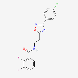 N-[2-[3-(4-chlorophenyl)-1,2,4-oxadiazol-5-yl]ethyl]-2,3-difluorobenzamide
