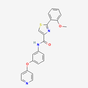 2-(2-methoxyphenyl)-N-(3-pyridin-4-yloxyphenyl)-1,3-thiazole-4-carboxamide