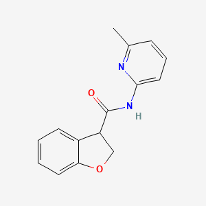 molecular formula C15H14N2O2 B7562906 N-(6-methylpyridin-2-yl)-2,3-dihydro-1-benzofuran-3-carboxamide 