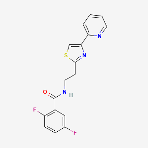 2,5-difluoro-N-[2-(4-pyridin-2-yl-1,3-thiazol-2-yl)ethyl]benzamide