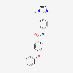 N-[4-(4-methyl-4H-1,2,4-triazol-3-yl)phenyl]-4-phenoxybenzamide