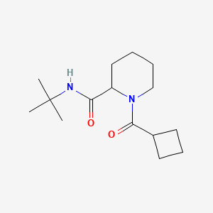 molecular formula C15H26N2O2 B7563029 N-tert-butyl-1-(cyclobutanecarbonyl)piperidine-2-carboxamide 