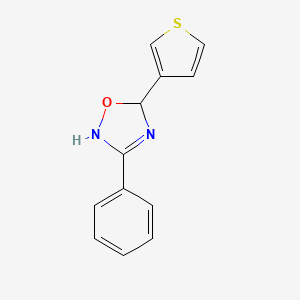 3-Phenyl-5-thiophen-3-yl-2,5-dihydro-1,2,4-oxadiazole