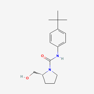 molecular formula C16H24N2O2 B7563097 (2R)-N-(4-tert-butylphenyl)-2-(hydroxymethyl)pyrrolidine-1-carboxamide 
