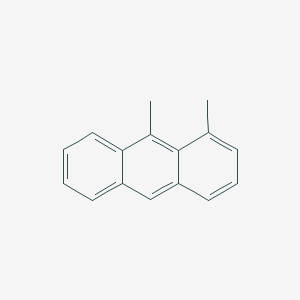 molecular formula C16H14 B075631 1,9-Dimethylanthracene CAS No. 1523-23-5