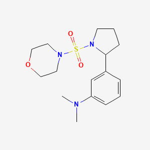 N,N-dimethyl-3-(1-morpholin-4-ylsulfonylpyrrolidin-2-yl)aniline