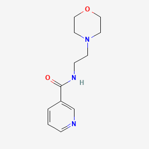 molecular formula C12H17N3O2 B7563117 N-(2-Morpholinoethyl)nicotinamide 