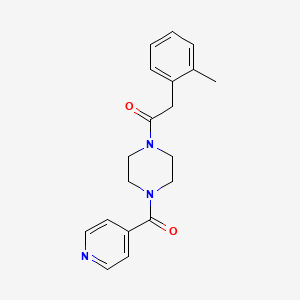 2-(2-Methylphenyl)-1-[4-(pyridine-4-carbonyl)piperazin-1-yl]ethanone
